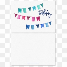 Birthday Banners - Greeting Card, HD Png Download - birthday banner png