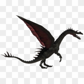 Transparent Skyrim Dragon Png , Png Download - Realistic Flying Dragon Png, Png Download - skyrim dragon png