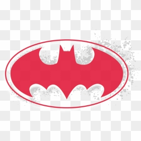 Batman Hardcore Noir Bat Logo Men"s Ringer T Shirt - Batman Logo, HD Png Download - batman silhouette png