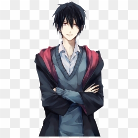 Male Black Hair Anime Characters , Png Download - Anime Boy With Black Hair, Transparent Png - anime character png