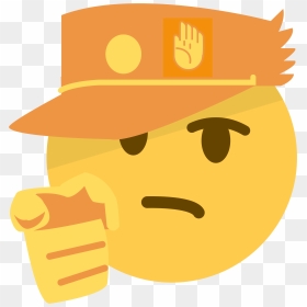 Thinking Emoji Jojo, HD Png Download - jotaro hat png