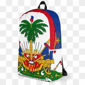 Haiti Haitian Flag Pride Coat Of Arms Emblem Sports - Haitian Flag Backpack, HD Png Download - haiti flag png