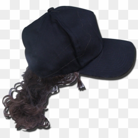 Hat With Hair Attached Men, HD Png Download - ponytail png