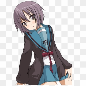Resized To 22% Of Original - Yuki Nagato Transparent, HD Png Download - anime character png