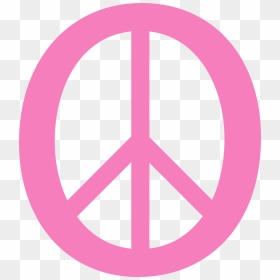 Pink - Peace - Sign - Clipart - Peace And Love Logo - Pink Peace Sign Transparent, HD Png Download - peace sign emoji png