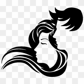 Logo Beauty Parlour Drawing - Hair Style Logo Png, Transparent Png - beauty png