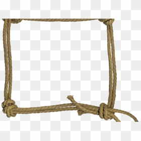 Drawn Rope Cowboy - Frame Clipart Transparent Background, HD Png Download - rope border png