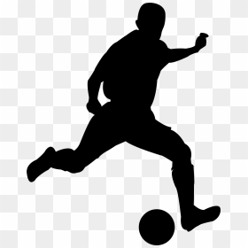 Football Player Kickball Athlete - Soccer Player Silhouette Png, Transparent Png - kickball png