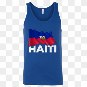 Haiti Flag Tank - Active Tank, HD Png Download - haiti flag png