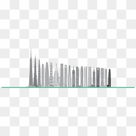 100 Tallest Buildings - Tallest Buildings Skyscraper, HD Png Download - twin towers png