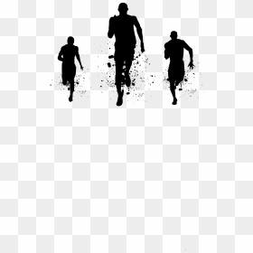 People Running Png Download - Silhouette People Running Png, Transparent Png - running silhouette png