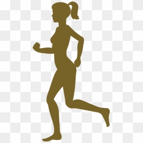 Jogging, HD Png Download - running silhouette png