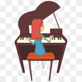 Piano Keys Png Clipart Downloadclipart - Clipart Playing Piano, Transparent Png - piano keys png