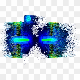Pressure Distribution Simulation For Laser-plasma Interaction - Graphic Design, HD Png Download - blue laser png