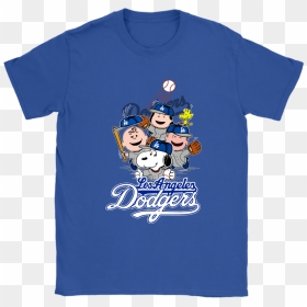 Peanuts Gang Los Angeles Dodgers Baseball Snoopy Shirts - Los Angeles Dodgers, HD Png Download - dodgers png