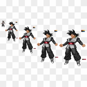 Custom Black Goku Sprite - Dragon Ball Extreme Butōden Sprite, HD Png Download - goku black png