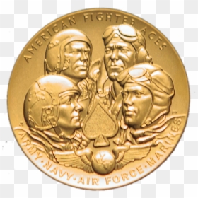 Congressional Gold Medal For Fighter Aces - Congressional Gold Medal 2019, HD Png Download - gold medal png