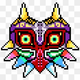 Majoras Mask 8 Bit - Pixel Art Zelda Majora's Mask, HD Png Download - 8 bit heart png