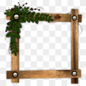 Clipart Royalty Free Stock Frame Wood Leaves Frames - Wooden Frame Transparent Background, HD Png Download - wooden frame png