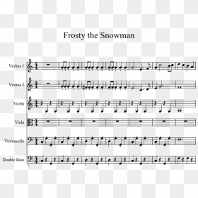 Frosty The Snowman Sheet Music 1 Of 4 Pages - Noritake Garden, HD Png Download - frosty the snowman png