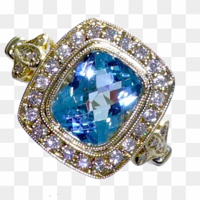 Topaz-ring - Diamond, HD Png Download - engagement ring png
