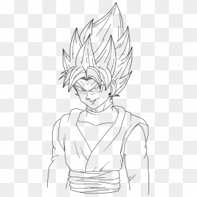 Black Goku Ssgss 3 By Narutosonic666 Gotenks Ssj, Black - Black Goku Ssj3  Rose, HD Png Download - vhv