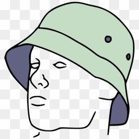 Bucket Hat Drawing, HD Png Download - dunce hat png