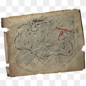 Mapofdragonburials - Dragon Burials Skyrim Sites, HD Png Download - skyrim dragon png