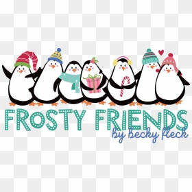 Inkadinkado Christmas Mounted Rubber Stamp - Frosty & Friends, HD Png Download - frosty the snowman png
