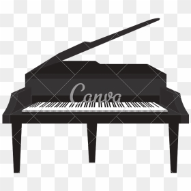 Banner With Colored Piano Keys Png Transparent - Piano Illustration, Png Download - piano keys png