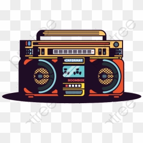 Radio Clipart Transparent Background Jpg - Radio De Hip Hop, HD Png Download - boom box png