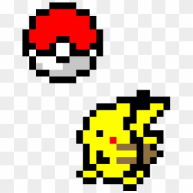 Pixel Art Pikachu, HD Png Download - poke ball png