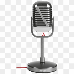 Transparent Mic On Stand Png - Trust Elvii Microfono, Png Download - mic stand png