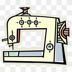 Vector Illustration Of Home Sewing Machine For Stitching, HD Png Download - stitching png