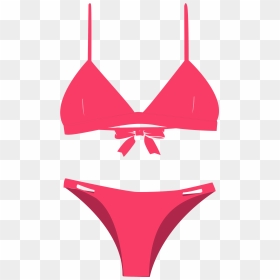 Pink Bikini Clipart - Bikini Transparent Illustration, HD Png Download - bikini png