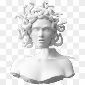 #vaporwave #medusa #estatua #statue #glich - Medusa Statue Png, Transparent Png - vaporwave statue png