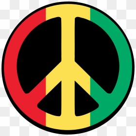 Symbol For Peace - Peace Sign Red Yellow Green, HD Png Download - peace sign emoji png