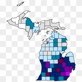 Cov#19 Cases In Mi As Of May 7 - Michigan Counties With Coronavirus, HD Png Download - barry b benson png