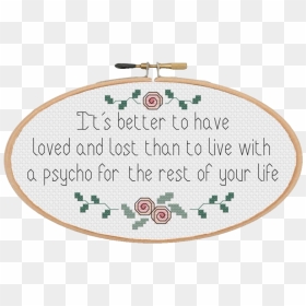 Better Off Hoop No Bckrnd - Cross-stitch, HD Png Download - stitching png