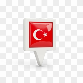 Turkey Flag Icon Png Free - Turkey Flag Pin Png, Transparent Png - haiti flag png