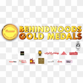 Behindwoods Gold Medal Awards 2013 Tamil Cinema - Graphic Design, HD Png Download - gold medal png