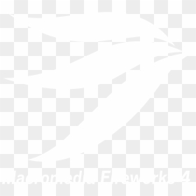Macromedia Fireworks 4 Logo Black And White - Crescent, HD Png Download - white twitter png