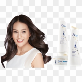 Transparent Hair Model Png - Dove Shampoo Model Png, Png Download - hair model png