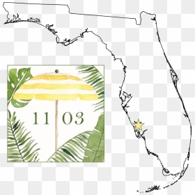 Outline Of Florida , Png Download, Transparent Png - florida outline png
