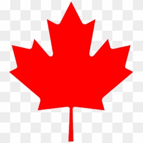 Flag, Red, Sign, Outline, Symbol, Canada, Leaf, Cartoon - Canada Maple Leaf Png, Transparent Png - leaf outline png