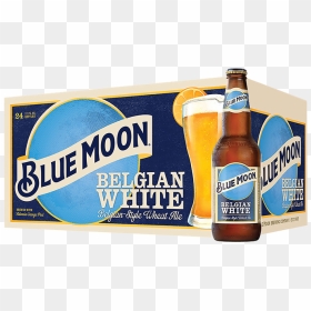 Blue Moon Belgian Wheat Ale - Alcoholic Beverage, HD Png Download - blue moon png