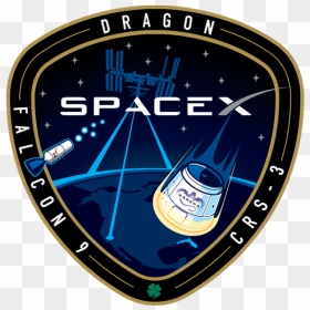 Spacex3emblem - Logo Spacex Dragon, HD Png Download - spacex logo png