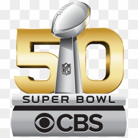 Cbs Will Air 7 Hours Of Pregame Programming On Super - Super Bowl 50 Logo, HD Png Download - super bowl trophy png
