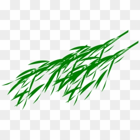Green Leaves Clipart Bamboo Leave - Panda Bear Eating Bamboo, HD Png Download - leave png