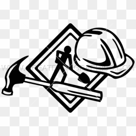 Construction Tools Png - Construction Clipart Black And White, Transparent Png - construction tools png
